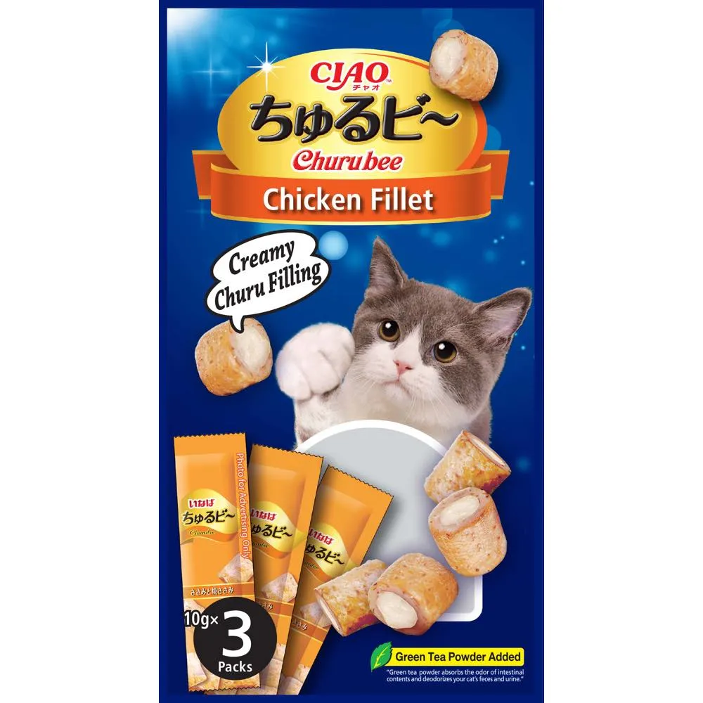 3 FOR $16: Ciao Churubee Chicken Sasami Creamy Cat Treats 30g