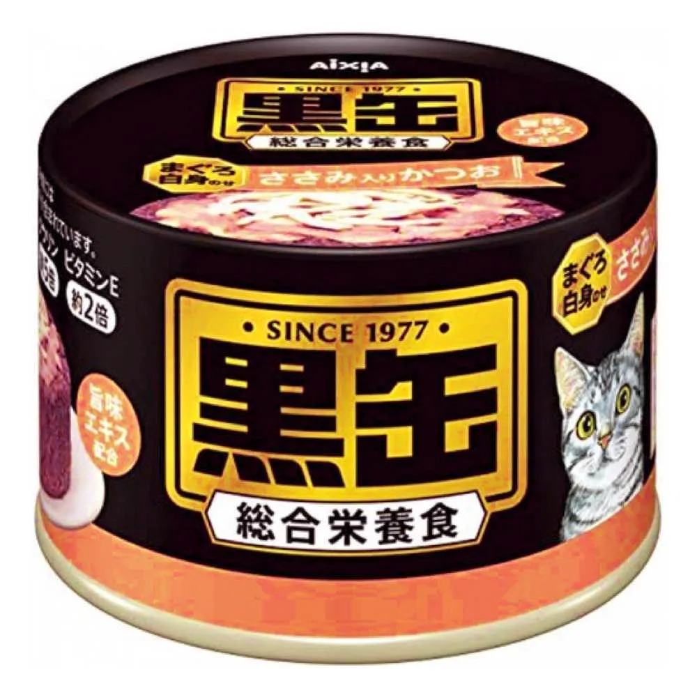 Aixia Kuro Can Skipjack With Tuna Whitemeat and Chicken Fillet Canned Cat Food 160g