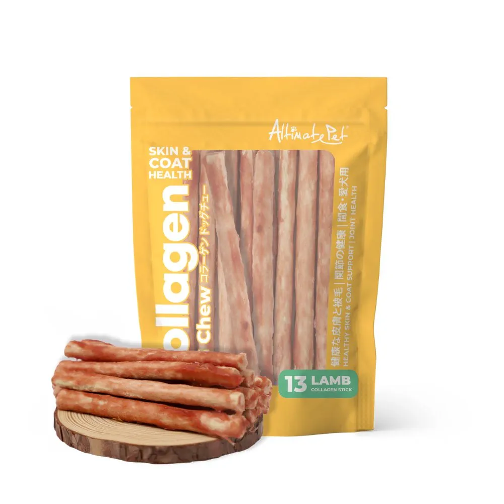 Altimate Pet Dog Collagen Chews Healthy Skin & Coat - Lamb Collagen Stick 13pcs