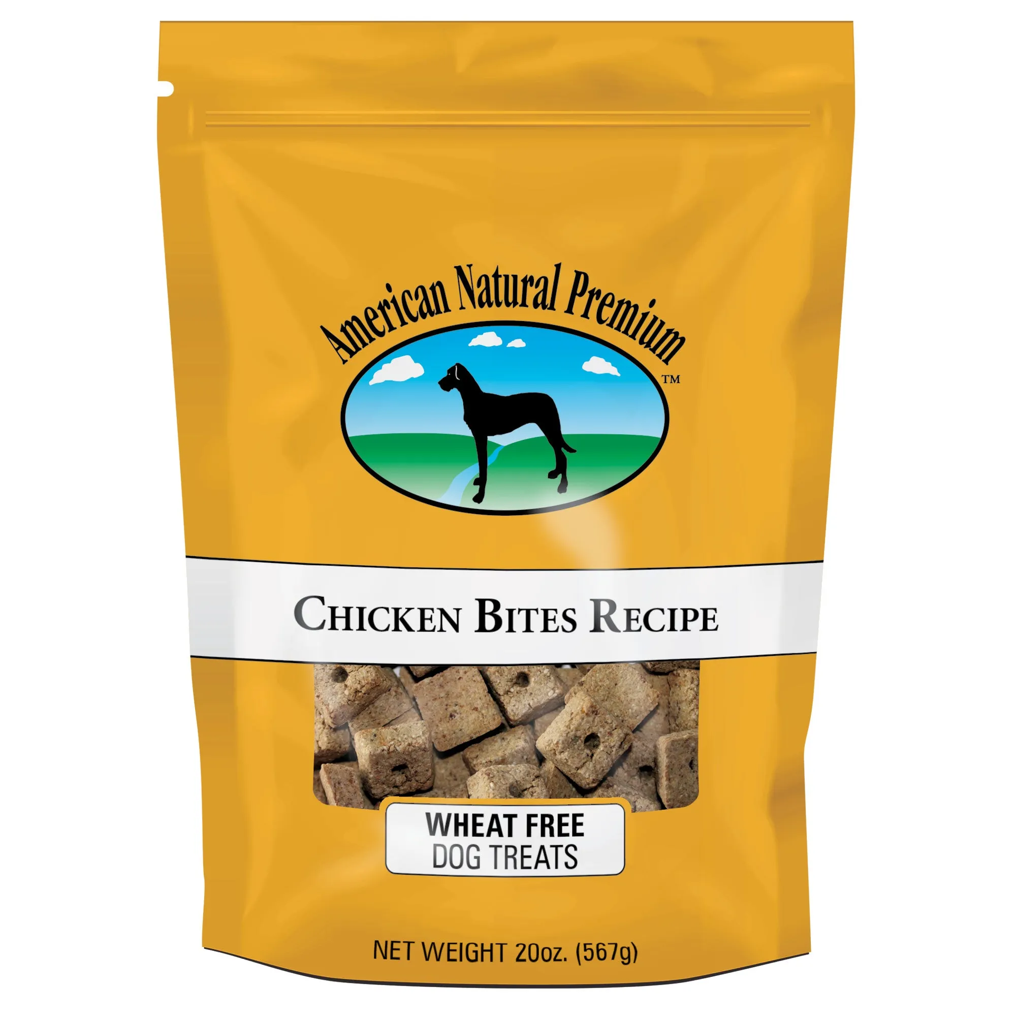 American Natural Premium Chicken Bites Wheat Free Dog Treats 20oz Bag