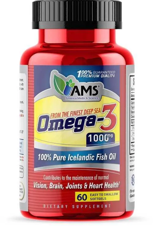 AMS Omega 3 1000 mg Softgels 60s