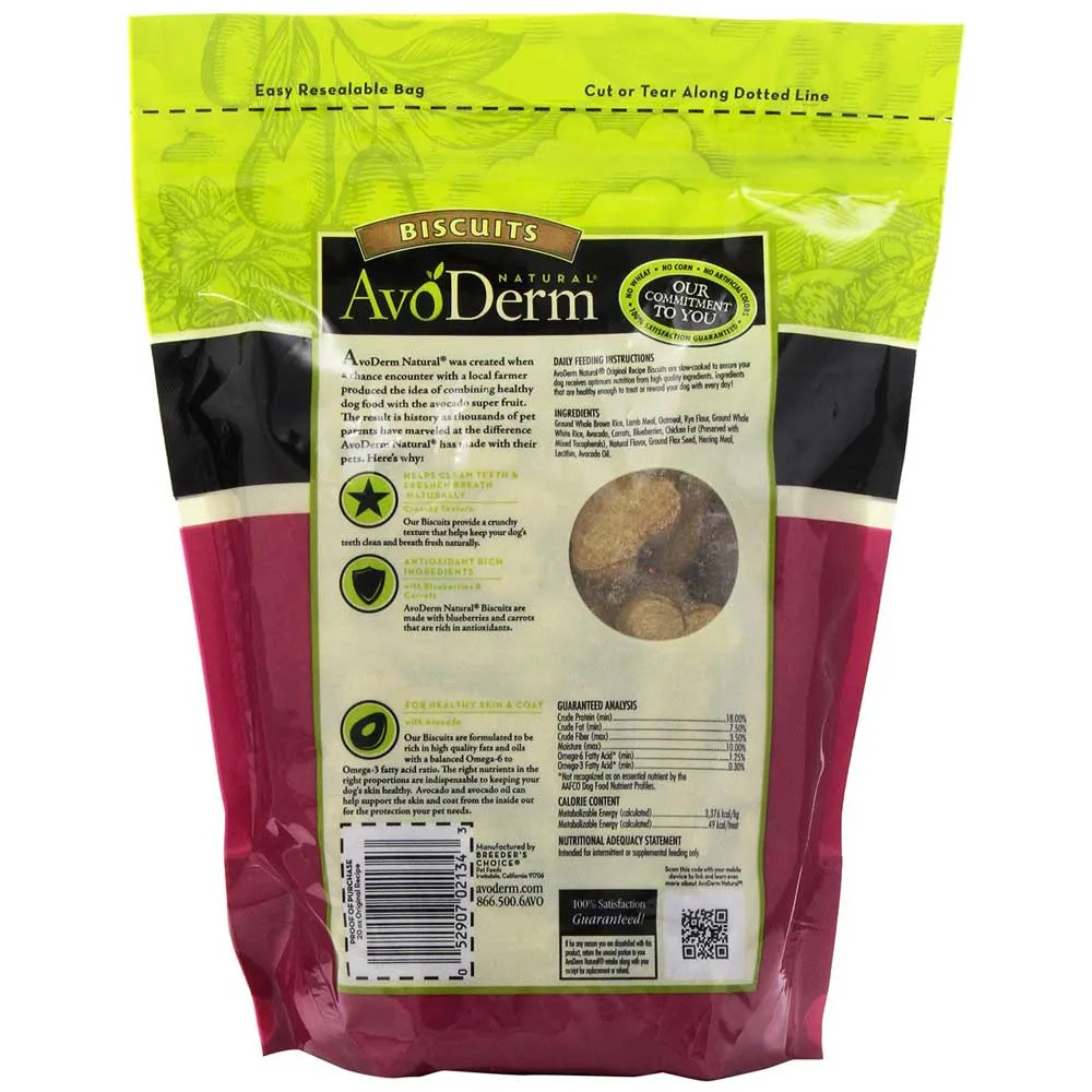 Avoderm Natural Oven-Baked Kookies Healthy Dog Treats 1.25lb