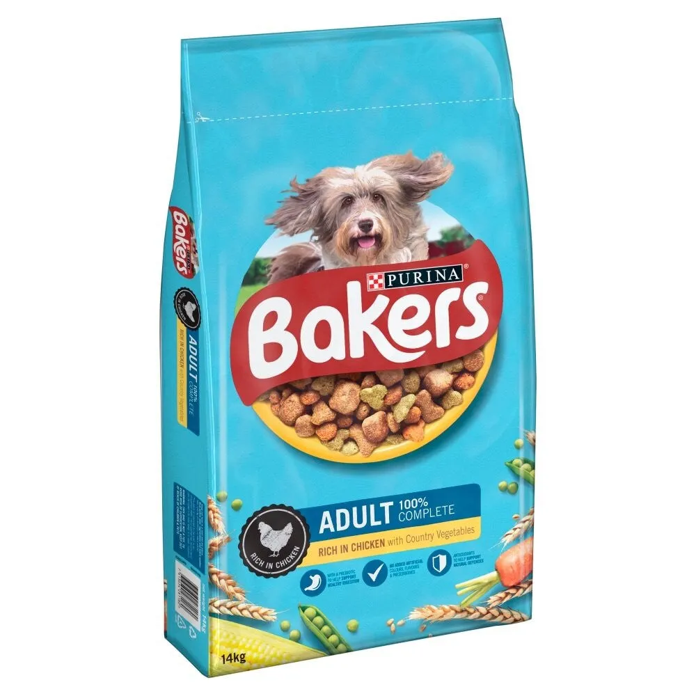 Bakers Superfoods Adult With Chicken & Vegetables 14kg Dry Dog Food