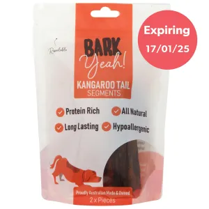 Bark Yeah! Kangaroo Tail Segments Dog Treat 2 Pack