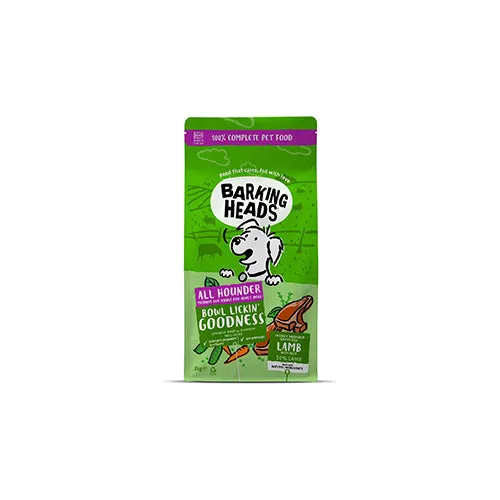 Barking Heads Bowl Lickin Goodness Lamb 2kg Dry Dog Food