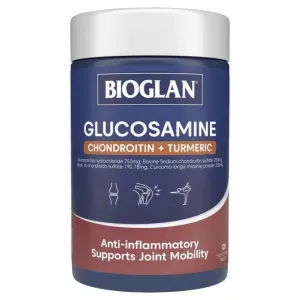 Bioglan Glucosamine   Chrondroitin   Turmeric 120 Tablets