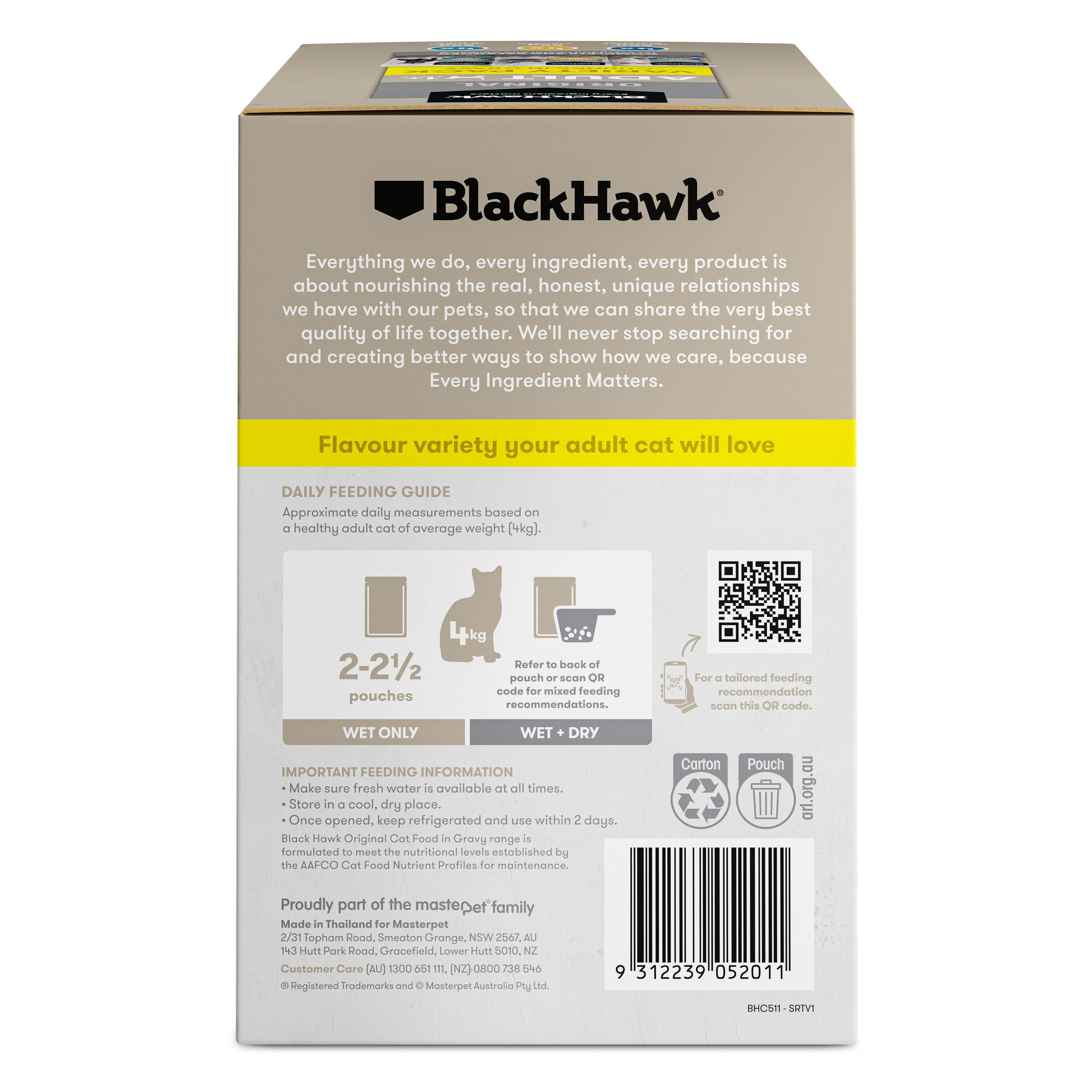 Black Hawk Variety Pack Cat Wet Food 85g x 12^^^