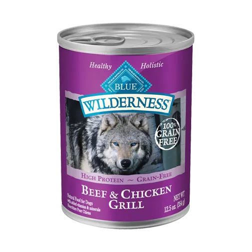 Blue Buffalo Wilderness Grain Free Beef & Chicken Wet Dog Food