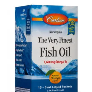 Carlson Fish Oil  Liquid Orange Packs 15ct