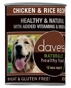 Dave's Naturally Healthy Chicken & Rice Canned Dog Food