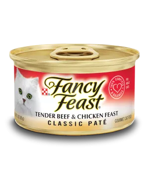 Fancy Feast Classic Tender Beef and Chicken Feast Canned Cat Food