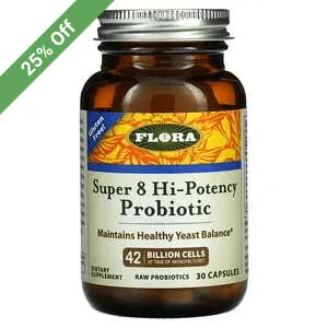 Flora Super 8 Hi-Potency Probiotic 30 Capsules