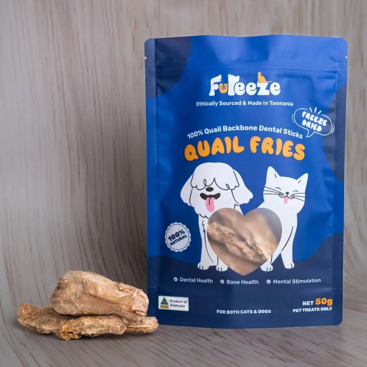 Freeze Dried Quail Fries By Fureeze™ 50g