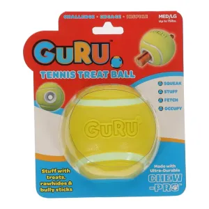 GURU Tennis Treat Ball Treat Holder Dog Enrichment Toy Medium/Large^^^