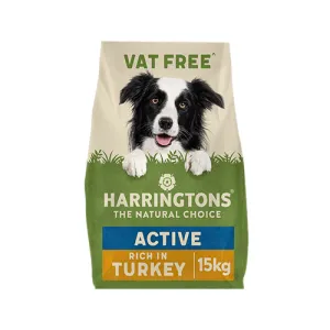 Harringtons Active Rich in Turkey & Rice 15kg Dry Dog Food