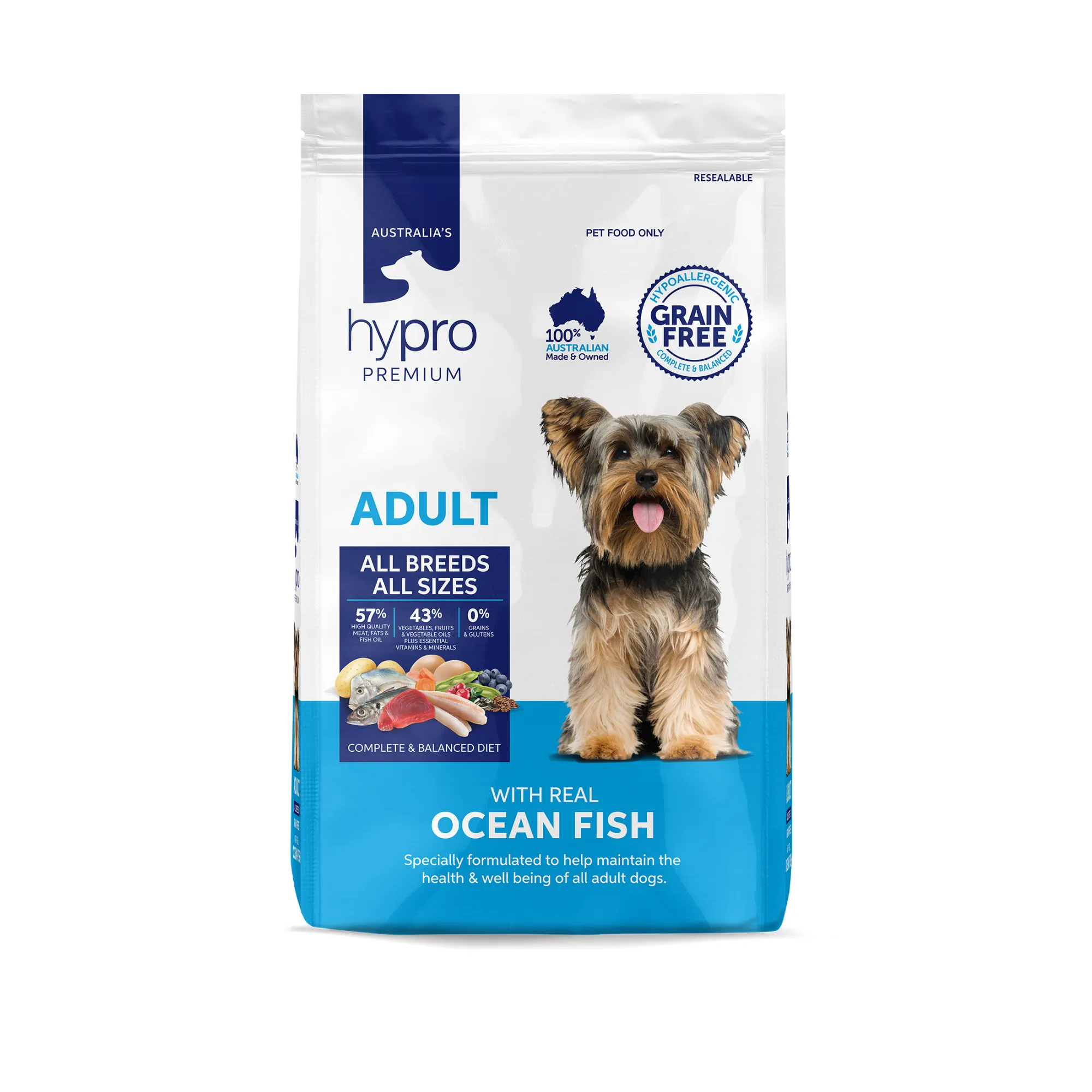 Hypro Premium Grain Free Adult Ocean Fish Dry Dog Food