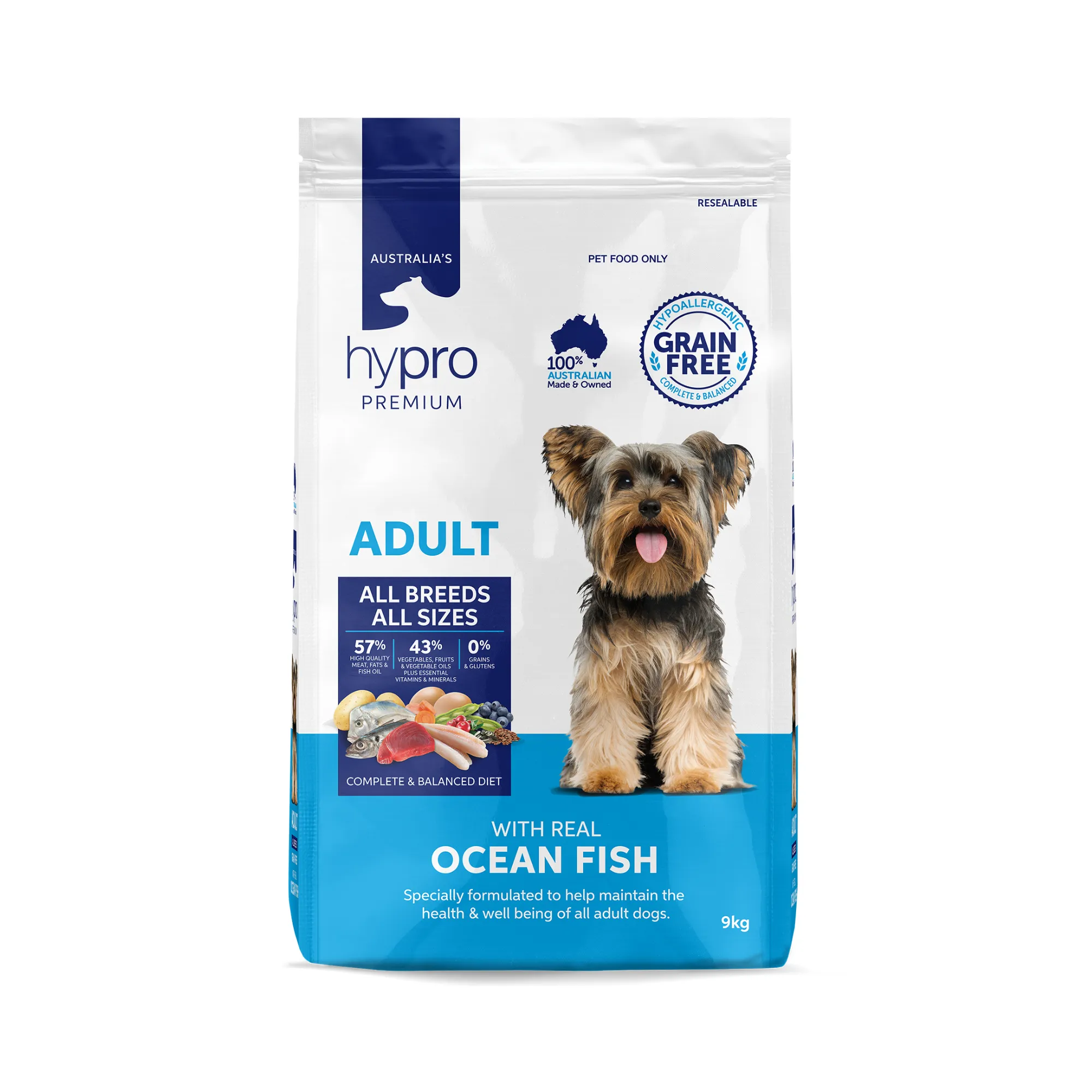 Hypro Premium Grain Free Adult Ocean Fish Dry Dog Food