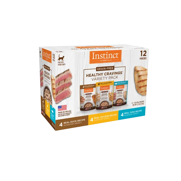 Instinct Cat Healthy Cravings Variety Pack 12/3 oz Pouch