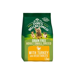 James Wellbeloved Grain Free Adult Small Breed With Turkey 1.5kg Dry Dog Food