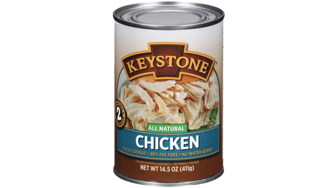 Keystone Meats Assorted Pack of Beef, Pork, Chicken, Turkey 14.5 oz Cans- Pack of 4