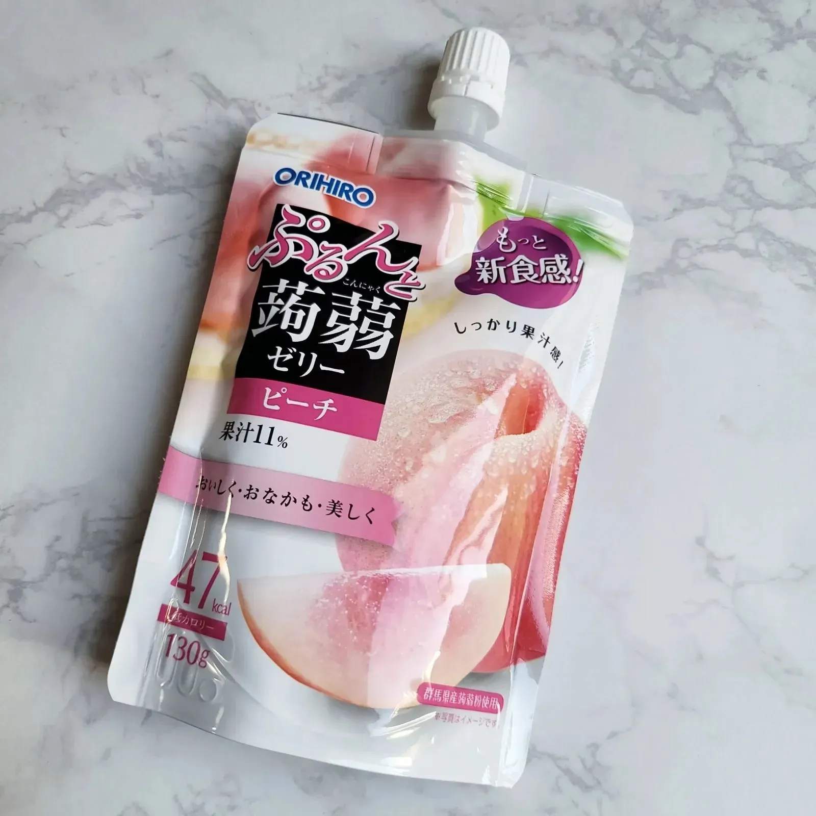 Orihiro Drinkable Konjac Jelly Drink Peach Flavor 130g