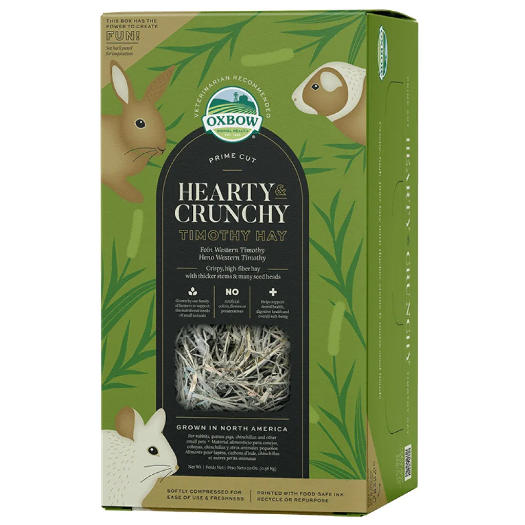 Oxbow Animal Health Prime Cut Hearty & Crunchy Timothy Hay