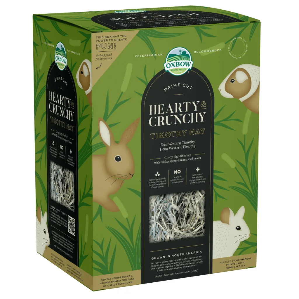 Oxbow Animal Health Prime Cut Hearty & Crunchy Timothy Hay