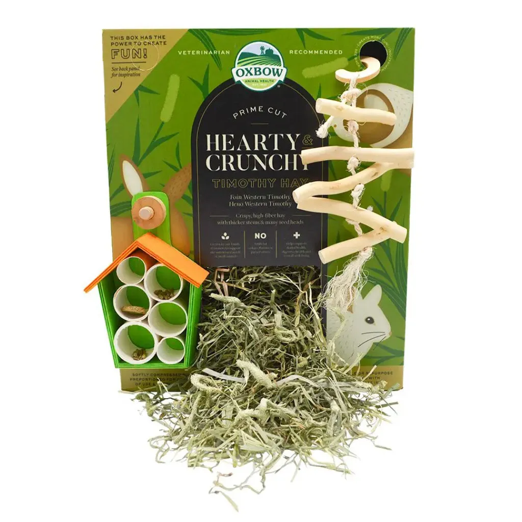 Oxbow Animal Health Prime Cut Hearty & Crunchy Timothy Hay