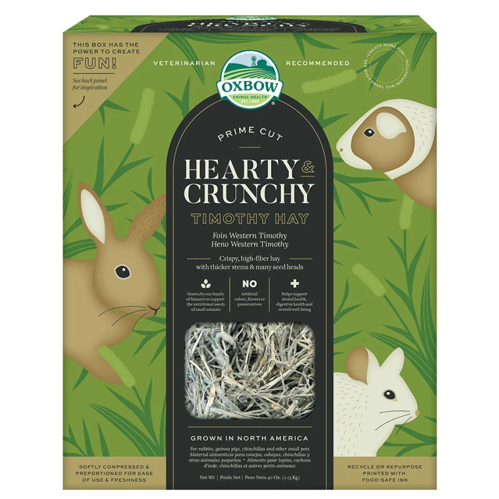 Oxbow Animal Health Prime Cut Hearty & Crunchy Timothy Hay