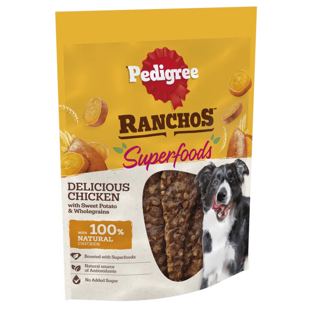 Pedigree | Dog Treat | Ranchos Superfoods Chicken with Sweet Potato & Wholegrains - 70g