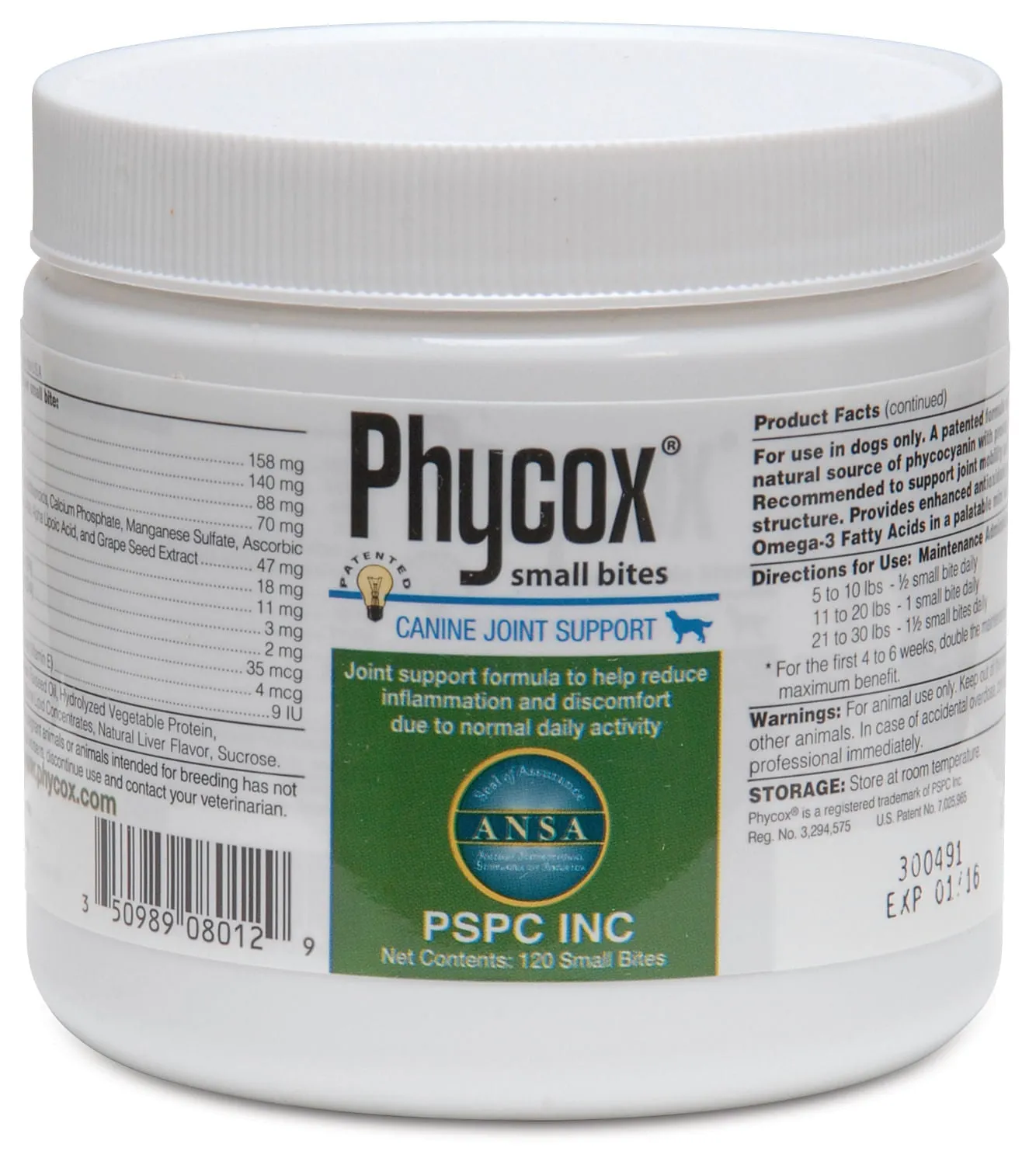 Phycox Small Bites, 120 count