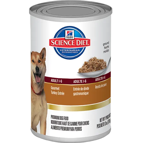 Science Diet Canine Adult Canned Food; available in 3 flavours