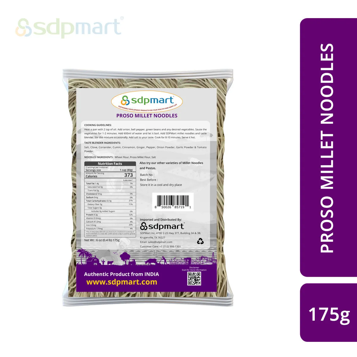 SDPMart Proso Millet Noodles 175g