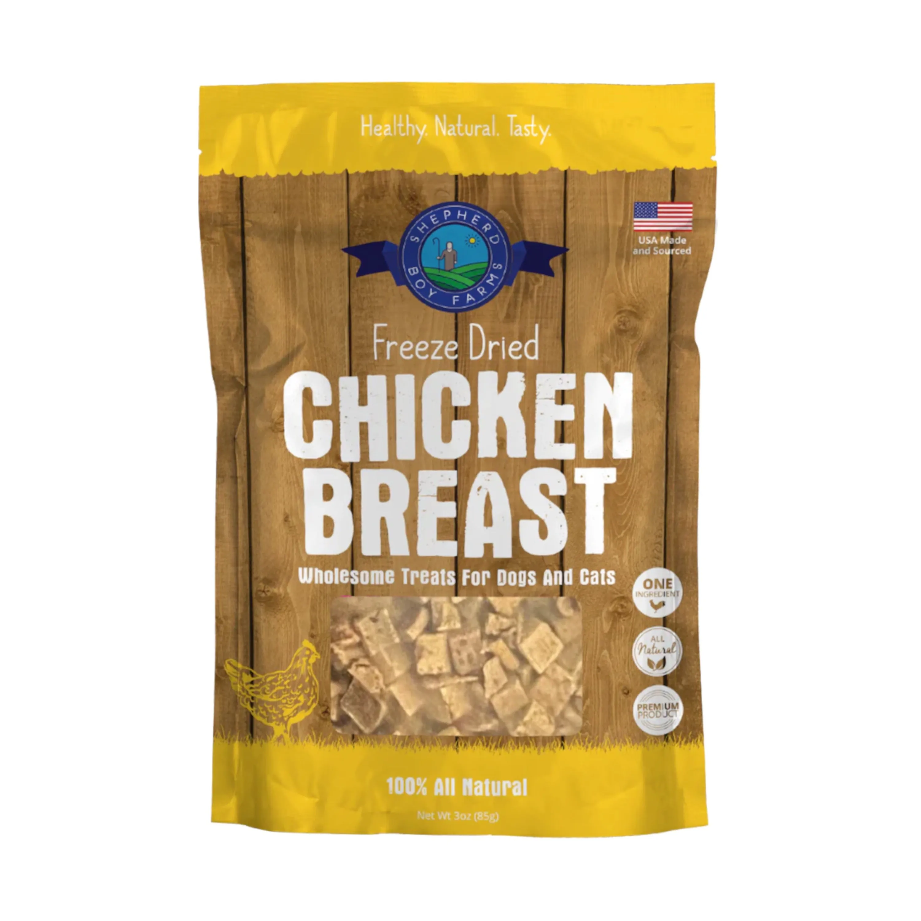 Shepherd Boy Farms Freeze Dried Chicken Breast Dog Treats 3oz