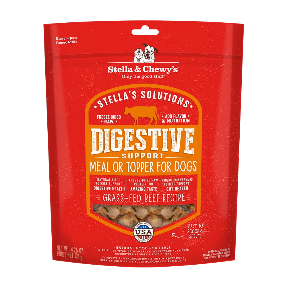 Stella & Chewy's Dog Stella's Solutions Digestive Support Grass-Fed Beef 4.25oz