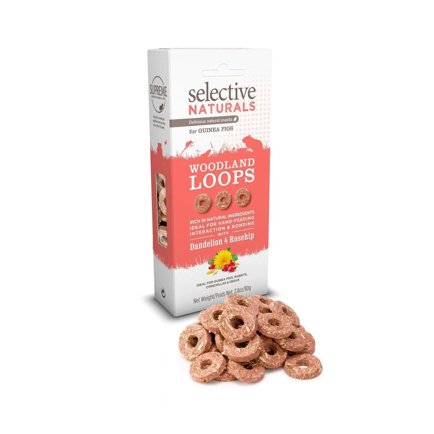 Supreme Selective Naturals Woodland Loops Guinea Pig Treats 80g^^^