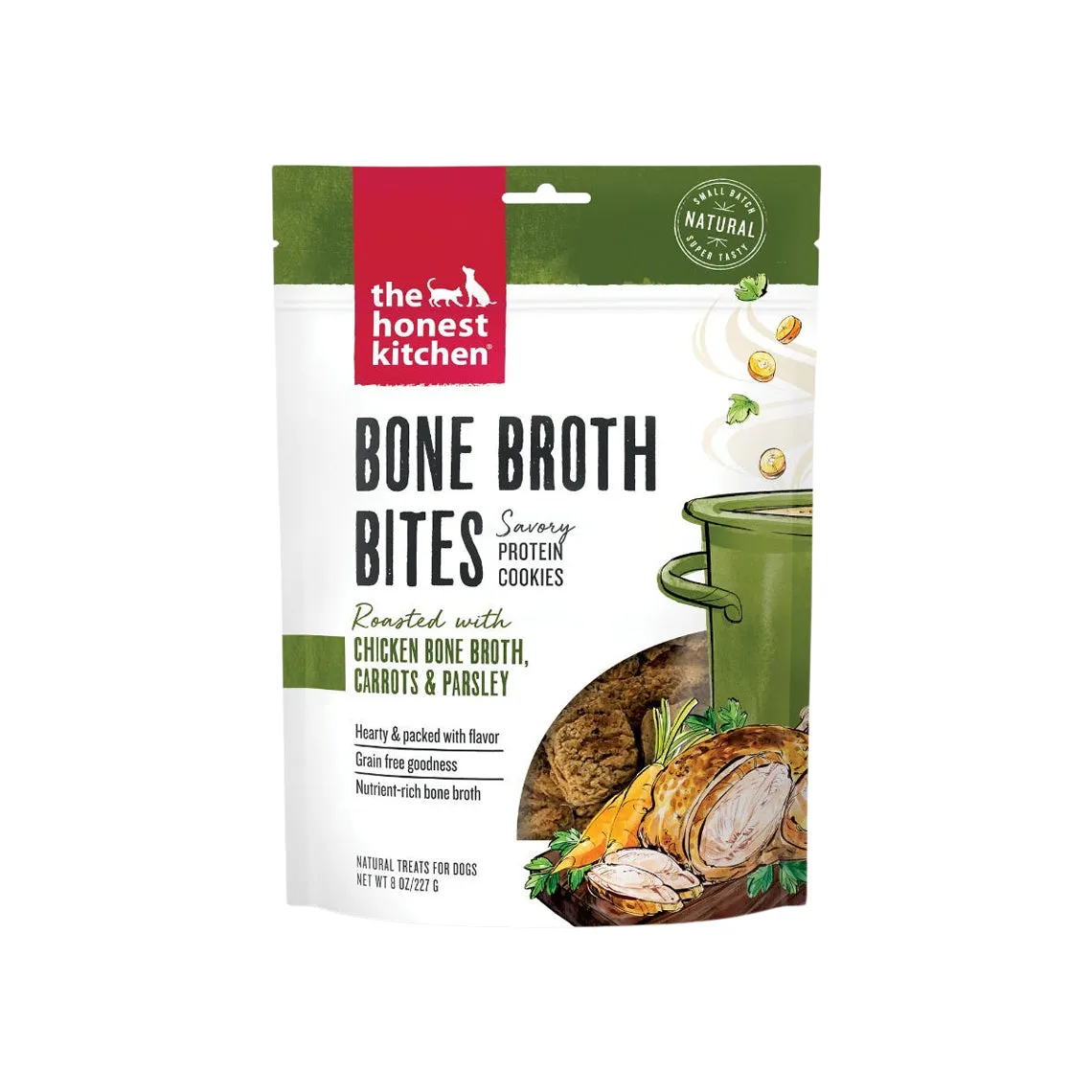 The Honest Kitchen Bone Broth Bites 8 oz Treats for Dogs