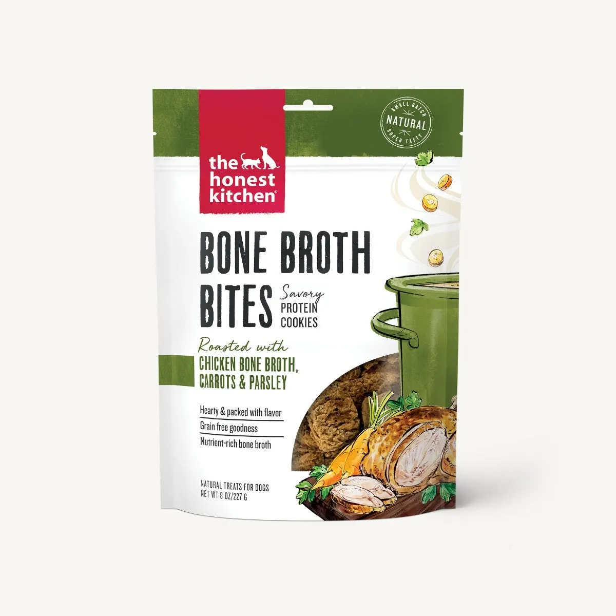 The Honest Kitchen Bone Broth Bites Roasted with Chicken Bone Broth & Carrots