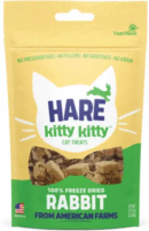 Treat Planet Hare Kitty Kitty Freeze-Dried Rabbit Cat Treats 0.75oz