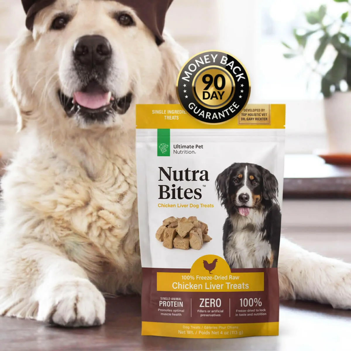 Ultimate Pet Nutrition Nutra Bites Freeze Dried Chicken Liver Treats (4 oz)