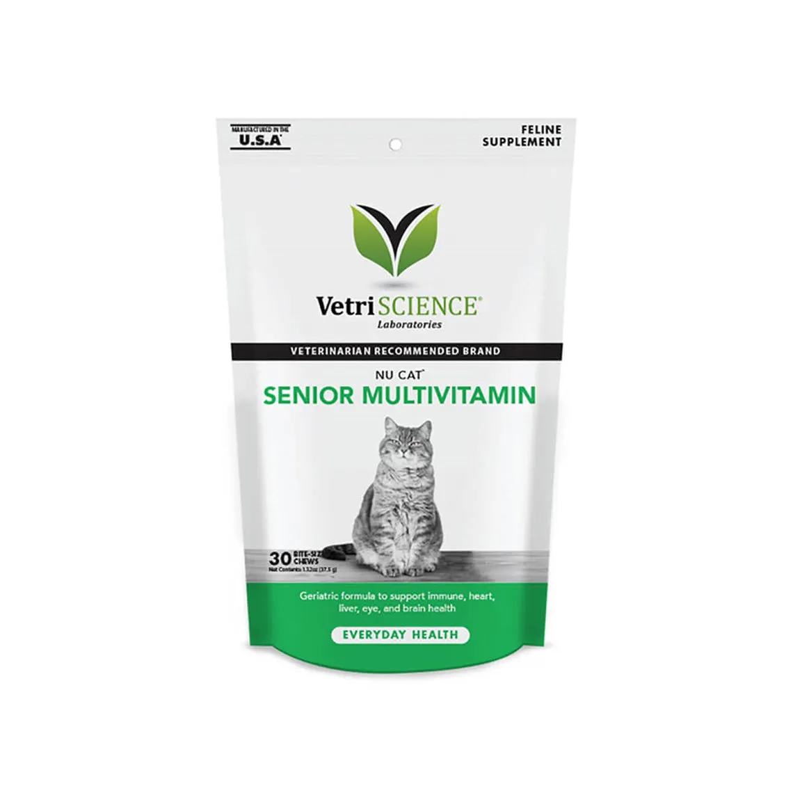 VetriScience Nu-Cat Senior Multi-Vitamin Cat Supplement