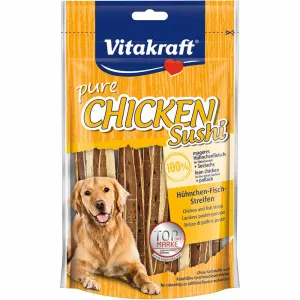 Vitakraft Chicken with Fish Sushi Strips Dog Treat 80g