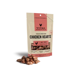 vital essentials - chicken hearts (54g)