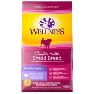 Wellness Small Breed Healthy Weight Turkey & Brown Rice Dry Dog Food