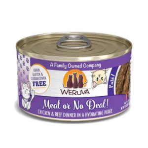 Weruva Classics Pate's Meal or No Deal Chicken & Beef Recipe in Hydrating Puree Canned Cat Food