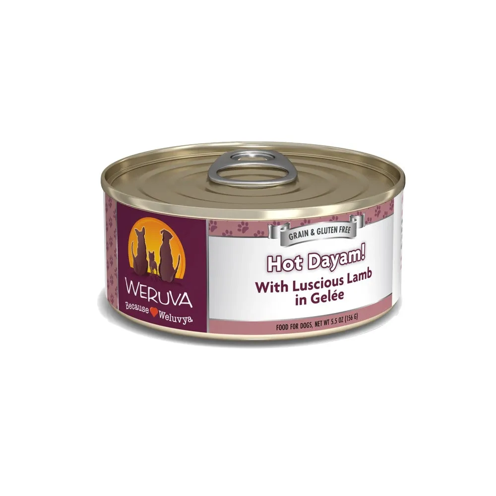 Weruva Hot Dayam Lamb in Gelée Canned Dog Food