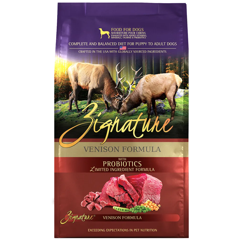 Zignature Dog Venison Formula 4lb